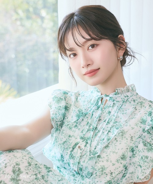 MISCH MASCH(ミッシュマッシュ)の「2026春夏新作 ピコフリルプリーツワンピース(ワンピース・レディース・パープル/イエロー/グリーン/ホワイト×ブラック・S/M)」の11枚目の写真