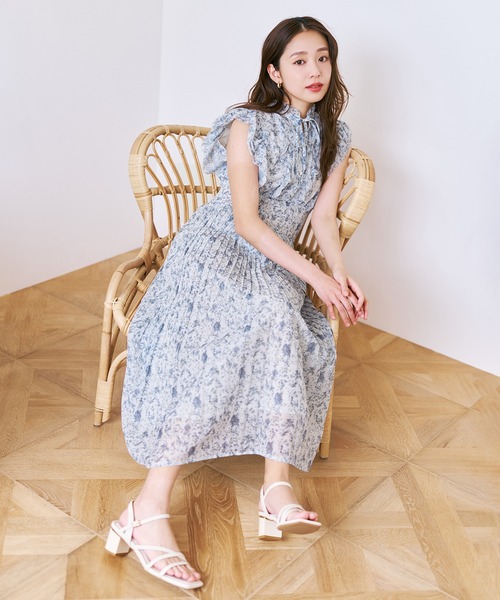 MISCH MASCH(ミッシュマッシュ)の「2026春夏新作 ピコフリルプリーツワンピース(ワンピース・レディース・パープル/イエロー/グリーン/ホワイト×ブラック・S/M)」の17枚目の写真