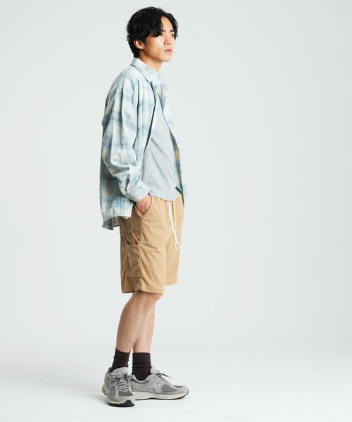 En serio TOKYO(エンソリオトーキョー)の「ピグメントチェックシャツ(シャツ/ブラウス・メンズ・ブルー/ベージュ・MEDIUM/LARGE/X-LARGE)」の14枚目の写真