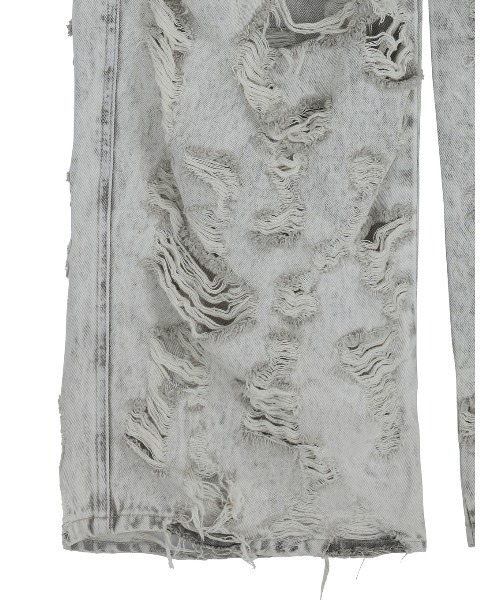 Ameri（アメリ）の「MEDI MAX DAMAGE DENIM（デニムパンツ・レディース・ライトブルー/ライトグレー・24inch/26inch/25inch）」の11枚目の写真