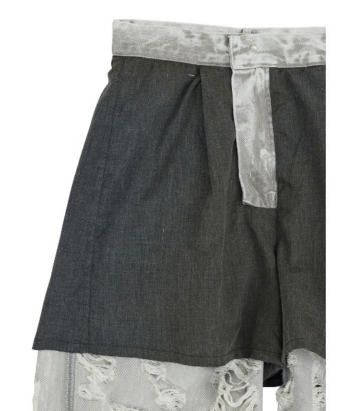Ameri（アメリ）の「MEDI MAX DAMAGE DENIM（デニムパンツ・レディース・ライトブルー/ライトグレー・24inch/26inch/25inch）」の16枚目の写真