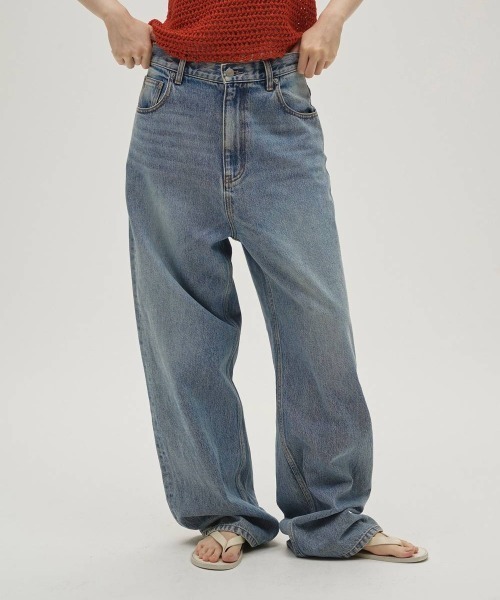 TODAYFUL(トゥデイフル)の「【TODAYFUL/トゥデイフル】Cary's Denim/キャリーデニム(デニムパンツ・レディース・ブラウン/ブルー/キナリ・23/24/25)」の3枚目の写真