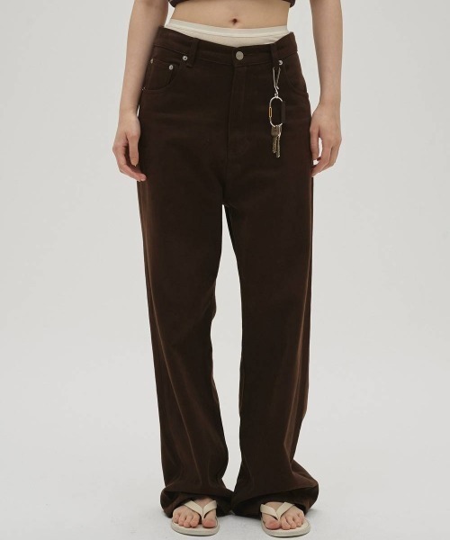 TODAYFUL(トゥデイフル)の「【TODAYFUL/トゥデイフル】Cary's Denim/キャリーデニム(デニムパンツ・レディース・ブラウン/ブルー/キナリ・23/24/25)」の14枚目の写真
