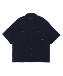 SIGNIFICANT（シグニフィカント）の「ツーポケットプリーツ半袖シャツ LQ2YU357_BLACK（シャツ/ブラウス）」
