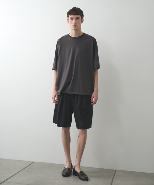 KANEMASA PHIL.(カネマサフィル)の「【KANEMASA PHIL.】別注 36G Wool SS Tee(Tシャツ/カットソー・メンズ・ダークグレー・L/M)」の4枚目の写真