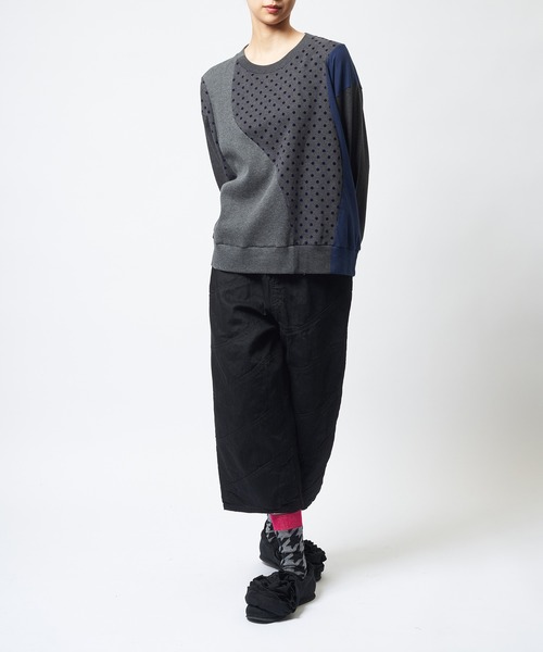 gomme（ゴム）の「ドットウェーブＴ（Tシャツ/カットソー・レディース・ピンク/ネイビー/ブラック・MEDIUM）」の15枚目の写真
