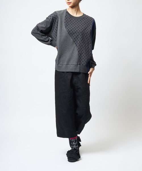 gomme（ゴム）の「ドットウェーブＴ（Tシャツ/カットソー・レディース・ピンク/ネイビー/ブラック・MEDIUM）」の16枚目の写真