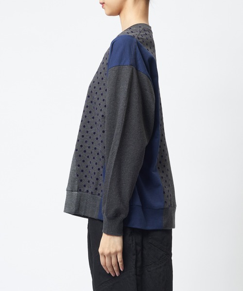gomme（ゴム）の「ドットウェーブＴ（Tシャツ/カットソー・レディース・ピンク/ネイビー/ブラック・MEDIUM）」の5枚目の写真