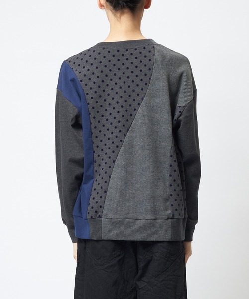 gomme（ゴム）の「ドットウェーブＴ（Tシャツ/カットソー・レディース・ピンク/ネイビー/ブラック・MEDIUM）」の6枚目の写真