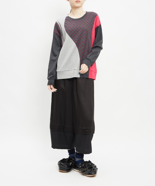 gomme（ゴム）の「ドットウェーブＴ（Tシャツ/カットソー・レディース・ピンク/ネイビー/ブラック・MEDIUM）」の18枚目の写真