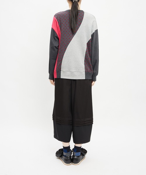 gomme（ゴム）の「ドットウェーブＴ（Tシャツ/カットソー・レディース・ピンク/ネイビー/ブラック・MEDIUM）」の12枚目の写真