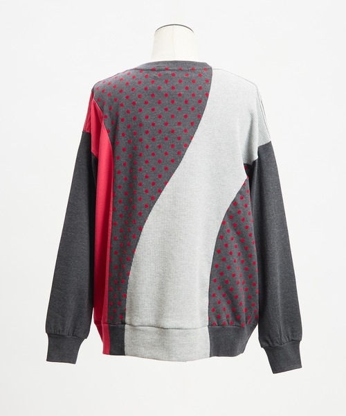 gomme（ゴム）の「ドットウェーブＴ（Tシャツ/カットソー・レディース・ピンク/ネイビー/ブラック・MEDIUM）」の21枚目の写真
