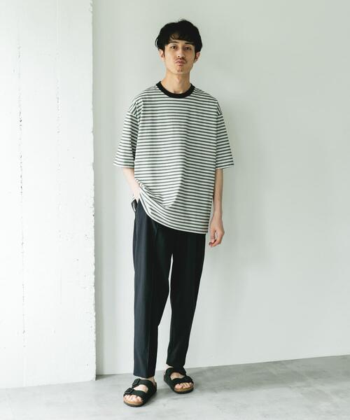 URBAN RESEARCH DOORS(アーバンリサーチドアーズ)の「ステッチクリース テーパードトラウザー(その他パンツ・メンズ・ブラウン/ネイビー・MEDIUM/LARGE)」の19枚目の写真