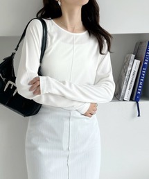 すっきり美シルエットと抜群の着心地を両立♪秋冬の主役級サムホール仕様のリブジャージロングワンピース