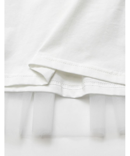 MEISM（ミズム）の「[2026 SUMMER COLLECTION][MEISM by Re:EDIT]チュールペプラムチュニックカットトップス（Tシャツ/カットソー・レディース・ブラック/ホワイト系その他/ブラック系その他/ホワイト・LARGE/MEDIUM）」の20枚目の写真
