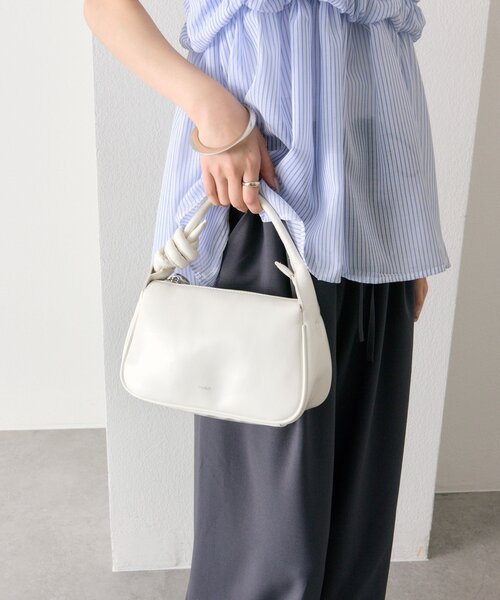 mystic（ミスティック）の「結び目ハンドルBAG（トートバッグ・レディース・アイボリー/イエロー・ONE SIZE）」の4枚目の写真