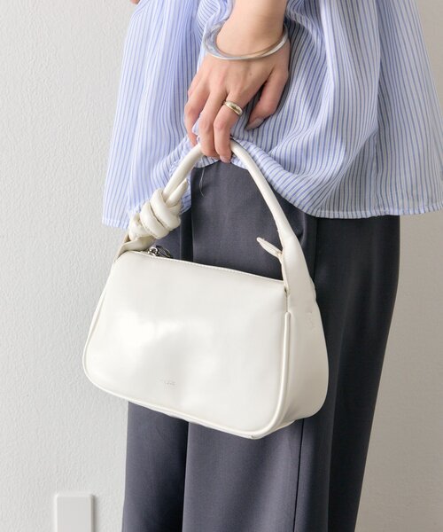 mystic（ミスティック）の「結び目ハンドルBAG（トートバッグ・レディース・アイボリー/イエロー・ONE SIZE）」の6枚目の写真
