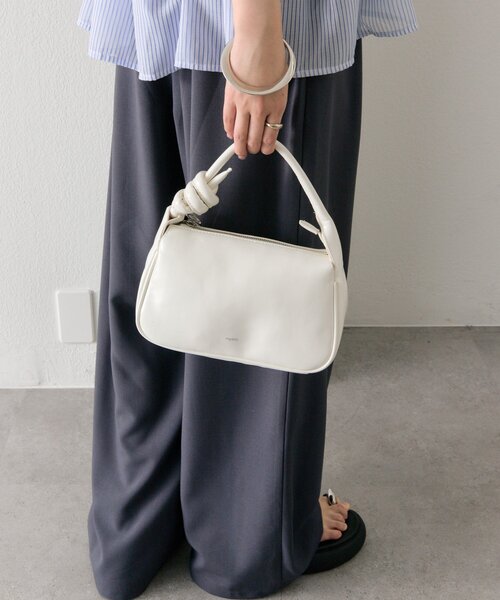 mystic（ミスティック）の「結び目ハンドルBAG（トートバッグ・レディース・アイボリー/イエロー・ONE SIZE）」の7枚目の写真