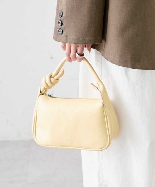 mystic（ミスティック）の「結び目ハンドルBAG（トートバッグ・レディース・アイボリー/イエロー・ONE SIZE）」の9枚目の写真