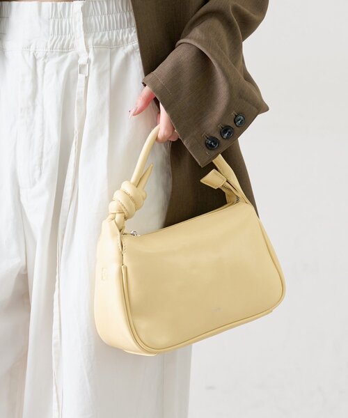 mystic（ミスティック）の「結び目ハンドルBAG（トートバッグ・レディース・アイボリー/イエロー・ONE SIZE）」の14枚目の写真