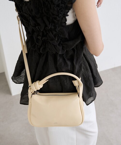 mystic（ミスティック）の「結び目ハンドルBAG（トートバッグ・レディース・アイボリー/イエロー・ONE SIZE）」の16枚目の写真