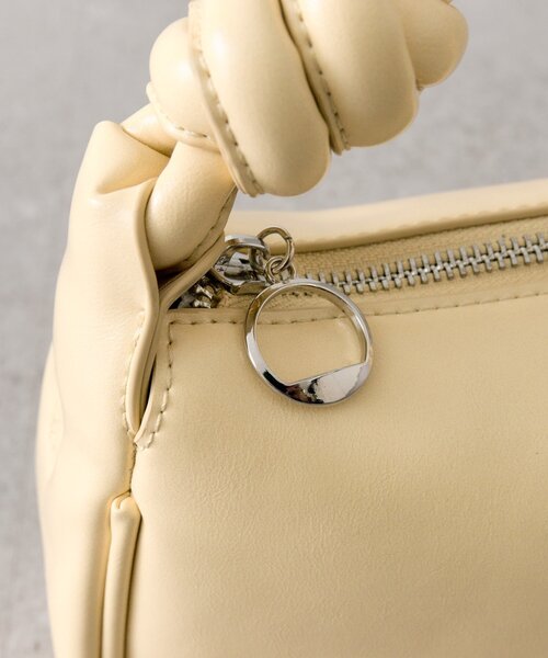 mystic（ミスティック）の「結び目ハンドルBAG（トートバッグ・レディース・アイボリー/イエロー・ONE SIZE）」の20枚目の写真