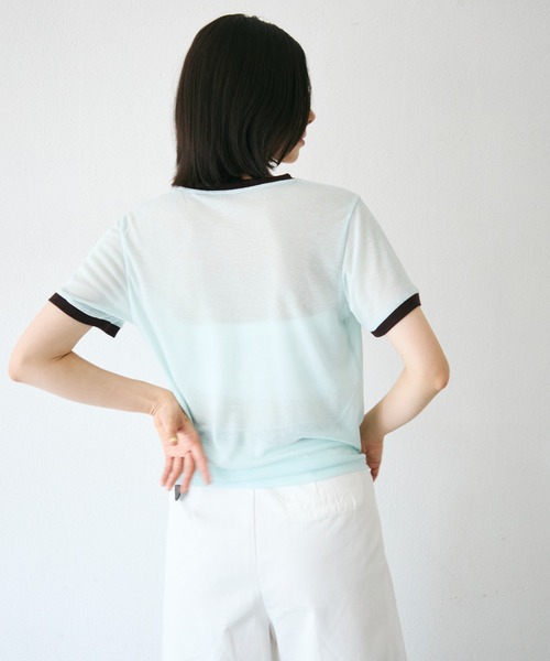 Trish(トリッシュ)の「シアーリンガーTシャツ(Tシャツ/カットソー・レディース・ブラウン/ミント/イエロー・MEDIUM)」の20枚目の写真