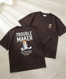 【TOM&JERRY/トムとジェリー】キャラクター フロント＆バックプリント半袖Tシャツ(DRY) ユニセックス