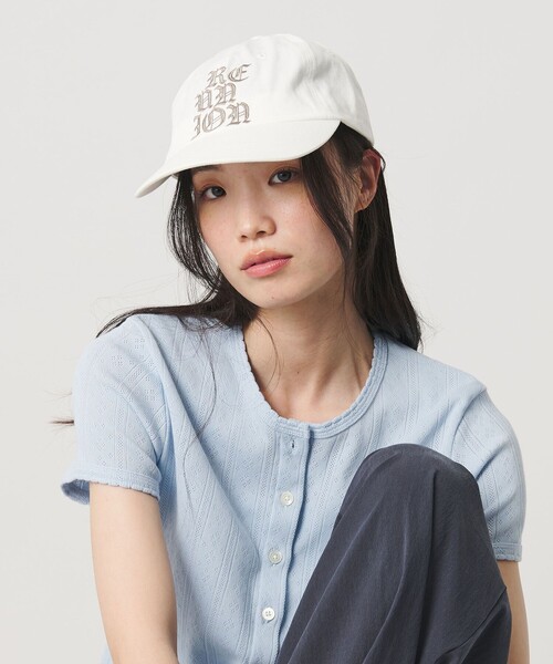 BEAUTY&YOUTH UNITED ARROWS(ビューティーアンドユースユナイテッドアローズ)の「【別注】<s/e/o>REUNION キャップ(ハット・レディース・ホワイト・FREE)」の3枚目の写真