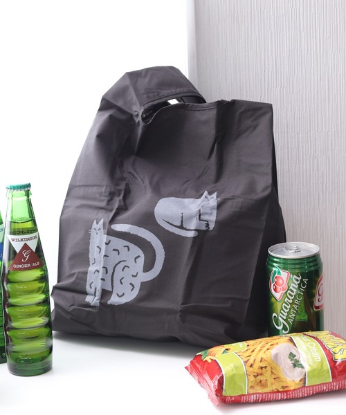 392 plusm(サンキューニプリュスエム)の「392plusm 392PLUSM TC ECO BAG_S サンキューニプリュスエム TC エコバッグ S(エコバッグ/サブバッグ・メンズ・ブラック系1/パープル系1/グリーン系9・ONE)」の1枚目の写真