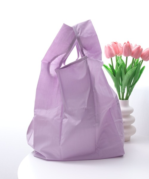 392 plusm(サンキューニプリュスエム)の「392plusm 392PLUSM TC ECO BAG_S サンキューニプリュスエム TC エコバッグ S(エコバッグ/サブバッグ・メンズ・ブラック系1/パープル系1/グリーン系9・ONE)」の8枚目の写真