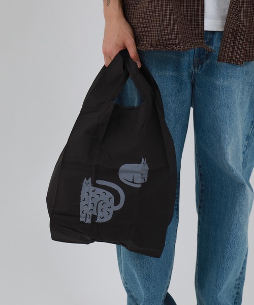 392 plusm(サンキューニプリュスエム)の「392plusm 392PLUSM TC ECO BAG_S サンキューニプリュスエム TC エコバッグ S(エコバッグ/サブバッグ・メンズ・ブラック系1/パープル系1/グリーン系9・ONE)」の14枚目の写真