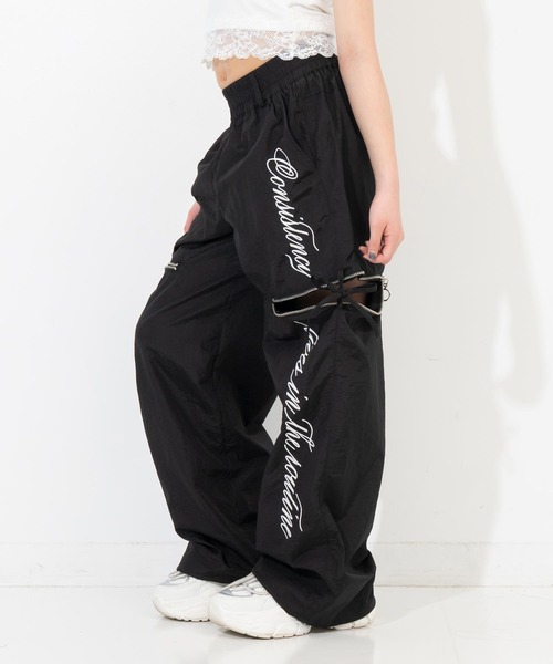 ANAP GiRL(アナップガール)の「サイドリボン ジップ シャカ 2WAYパンツ(その他パンツ・キッズ・レッド/サックスブルー/ブラック・M/XS/S)」の18枚目の写真