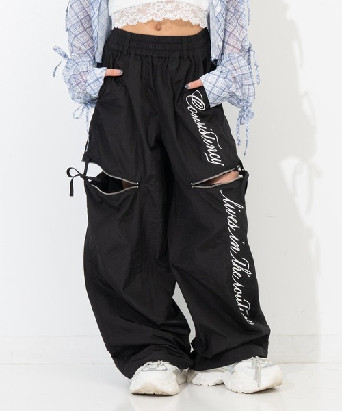 ANAP GiRL(アナップガール)の「サイドリボン ジップ シャカ 2WAYパンツ(その他パンツ・キッズ・レッド/サックスブルー/ブラック・M/XS/S)」の19枚目の写真