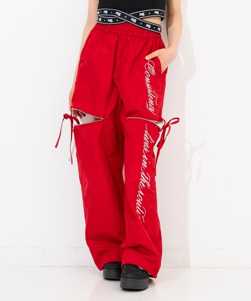 ANAP GiRL(アナップガール)の「サイドリボン ジップ シャカ 2WAYパンツ(その他パンツ・キッズ・レッド/サックスブルー/ブラック・M/XS/S)」の14枚目の写真