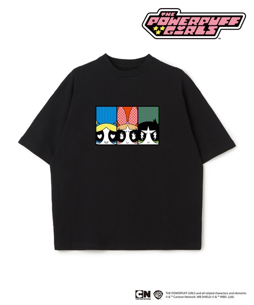cross marche(クロスマルシェ)の「【The Powerpuff Girls/パワーパフ_ガールズ 】オーバーサイズ半袖プリントTシャツ/ Over Harf Sleeve T-shirt《UNISEX》(Tシャツ/カットソー・レディース・ホワイト/ブラック・M/L)」の3枚目の写真
