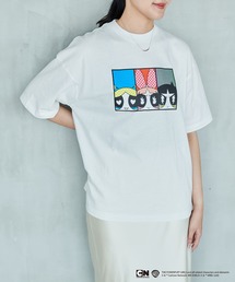 【The Powerpuff Girls/パワーパフ_ガールズ 】オーバーサイズ半袖プリントTシャツ/ Over Harf Sleeve T-shirt《UNISEX》