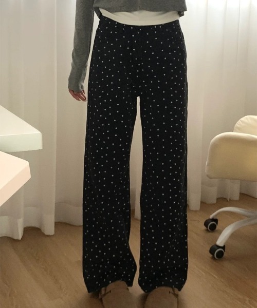 Ritzy(リッツィー)の「小花柄イージーワイドパンツ(その他パンツ・レディース・ブラック・M)」の17枚目の写真