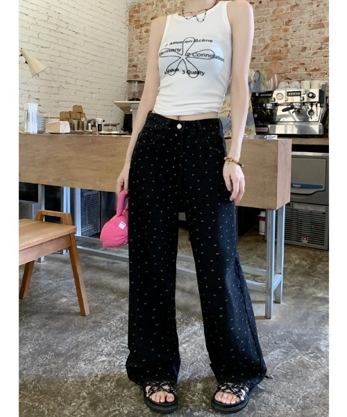 Ritzy(リッツィー)の「小花柄イージーワイドパンツ(その他パンツ・レディース・ブラック・M)」の20枚目の写真