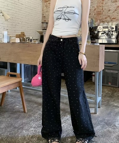 Ritzy(リッツィー)の「小花柄イージーワイドパンツ(その他パンツ・レディース・ブラック・M)」の22枚目の写真