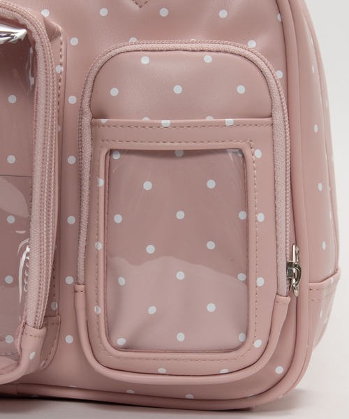 WEGO(ウィゴー)の「WEGO/きらふわスイートドットぬい痛ボストンバッグ(トートバッグ・レディース・ライトパープル/ライトピンク/サックスブルー/ブラウン/ブラック/ホワイト・FREE)」の22枚目の写真