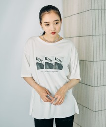LEPSIM | アソートフォトプリントT 898359(Tシャツ/カットソー)