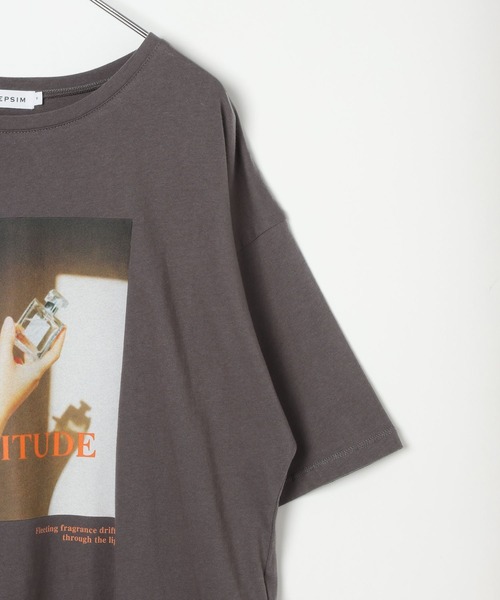 LEPSIM(レプシィム)の「アソートフォトプリントT 898359(Tシャツ/カットソー・レディース・ブラック/オフホワイト/ホワイト/チャコールグレー・FREE)」の14枚目の写真