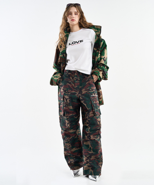 WORLDDILEMA(ワールドジレンマ)の「Woven Pocket Cargo Pants (Camo)(その他パンツ・レディース・その他・FREE)」の3枚目の写真