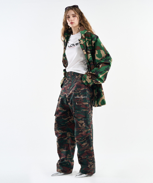 WORLDDILEMA(ワールドジレンマ)の「Woven Pocket Cargo Pants (Camo)(その他パンツ・レディース・その他・FREE)」の2枚目の写真
