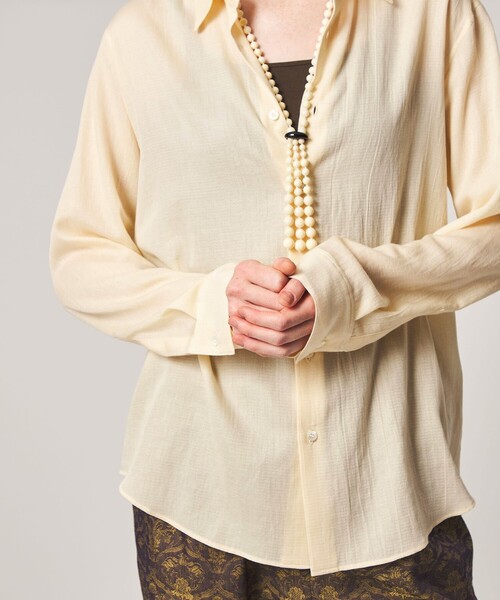 Steven Alan(スティーブンアラン)の「<Steven Alan>ドビー サテン シャツ(シャツ/ブラウス・レディース・ブラック/ピンク/ナチュラル・S/M)」の10枚目の写真