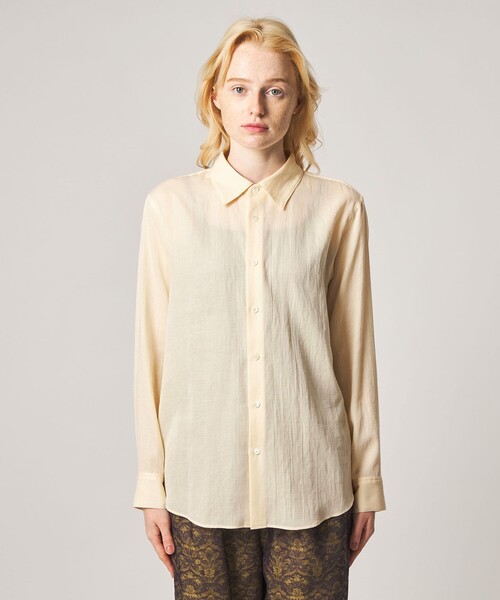 Steven Alan(スティーブンアラン)の「<Steven Alan>ドビー サテン シャツ(シャツ/ブラウス・レディース・ブラック/ピンク/ナチュラル・S/M)」の13枚目の写真