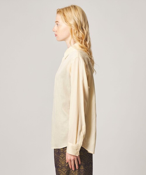 Steven Alan(スティーブンアラン)の「<Steven Alan>ドビー サテン シャツ(シャツ/ブラウス・レディース・ブラック/ピンク/ナチュラル・S/M)」の14枚目の写真
