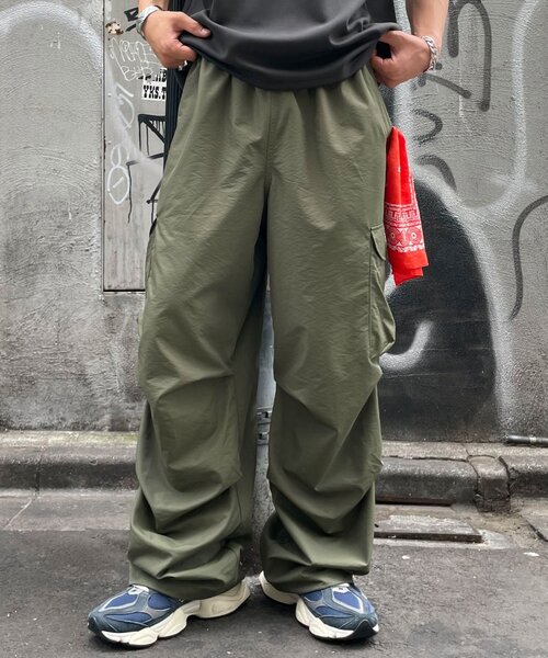 CIAOPANIC(チャオパニック)の「ナイロンタックカーゴパンツ(その他パンツ・メンズ・カーキ/ブラック・MEDIUM/LARGE)」の9枚目の写真