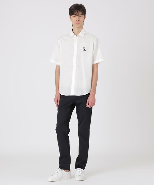 BLACK LABEL CRESTBRIDGE(ブラックレーベル・クレストブリッジ)の「コーギーワッペンハーフスリーブシャツ(シャツ/ブラウス・メンズ・オフホワイト/ブルー/ネイビー・XL/M/L/S)」の4枚目の写真